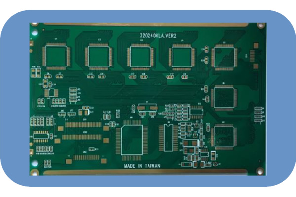Four layer gold-plated module board