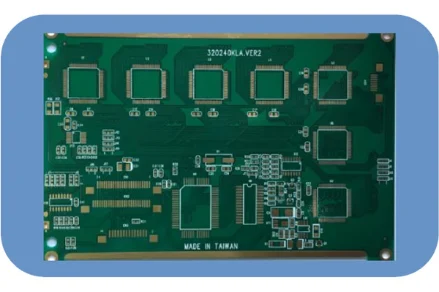 Four layer gold-plated module board
