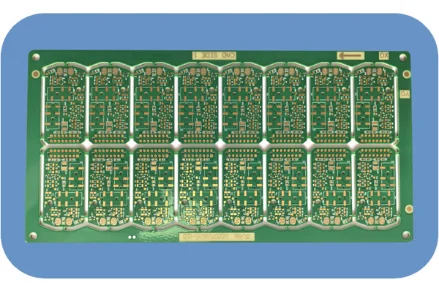 Double sided high TG gold plate
